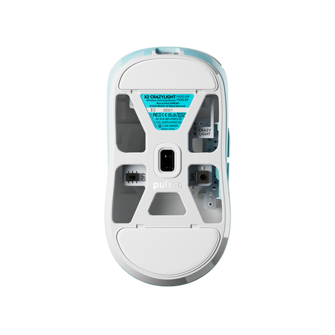 [블루아카이브 시로코 에디션] X2 CrazyLight 미디움 무선 게이밍 마우스