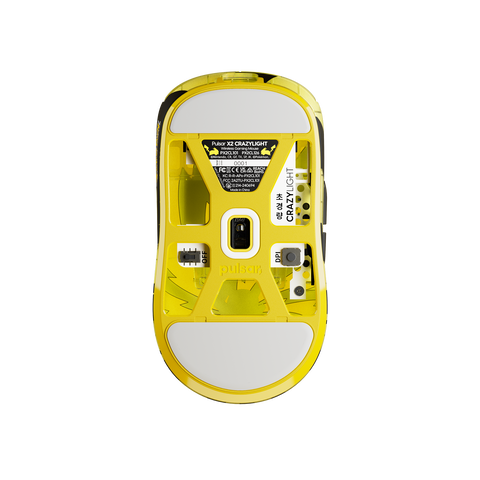 [포켓몬 피카츄 에디션] X2 CrazyLight 미니 무선 게이밍 마우스