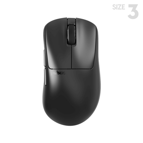 Xlite v3 Large Gaming Mouse - Pulsar Gaming Gears Black Optical swtich Ergonomic hand palm grips