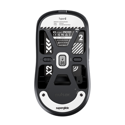 [X2 / X2H / X2A (eS) 유무선 마우스 전용] 슈퍼글라이드 유리 마우스피트 타입-C