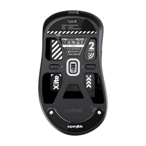 [Xlite (eS) 유무선 / Feinmann 마우스 전용] 슈퍼글라이드 유리 마우스피트 타입-C