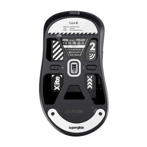 [Xlite (eS) 유무선 / Feinmann 마우스 전용] 슈퍼글라이드 유리 마우스피트 타입-C