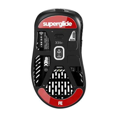 Superglide Glass mouse skates For Xlite V1 Wireless / V2 Medium / V2 Mini