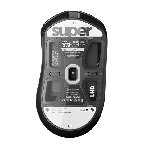 [X3 / X3 LHD 마우스 전용] 슈퍼글라이드 유리 마우스피트 타입-C