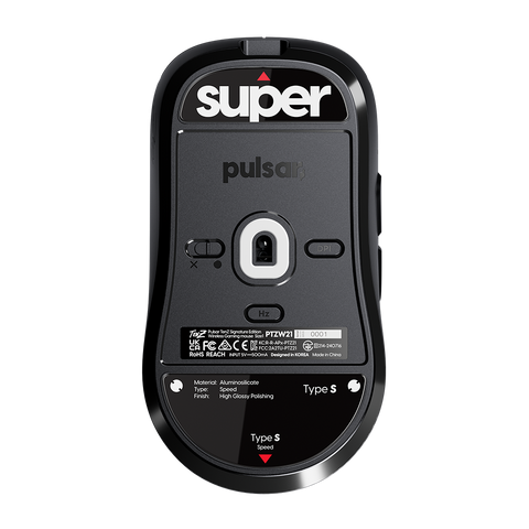 [TenZ 시그니처 마우스 전용] 슈퍼글라이드 유리 마우스피트 타입-S