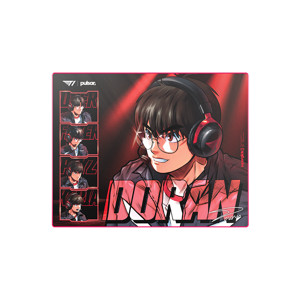 [예약구매 11월 중순 발송]슈퍼글라이드3 유리 마우스패드 - T1 Edition IN THE GAME DORAN