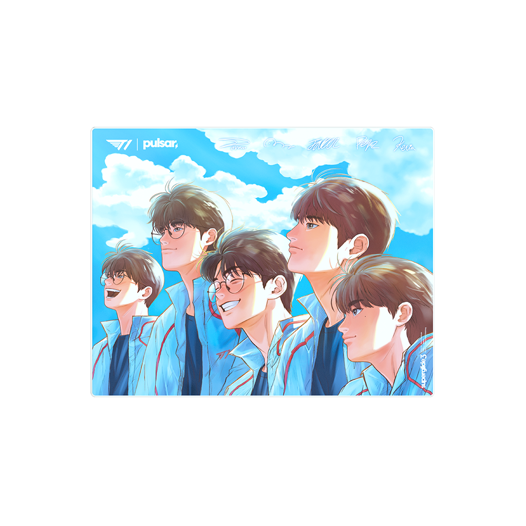 [예약구매 11월 중순 발송]슈퍼글라이드3 유리 마우스패드 - T1 Edition GOLDEN HOUR