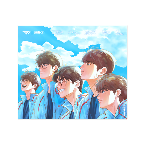 [예약구매 11월 중순 발송]슈퍼글라이드3 유리 마우스패드 - T1 Edition GOLDEN HOUR