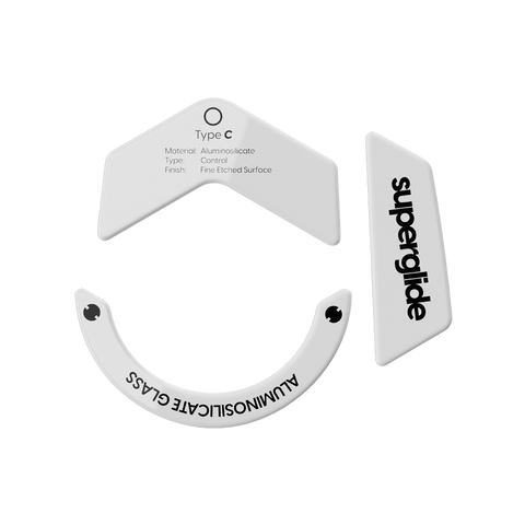 Superglide TypeC Glass Mouse Skates for Logitech G502X Controllable