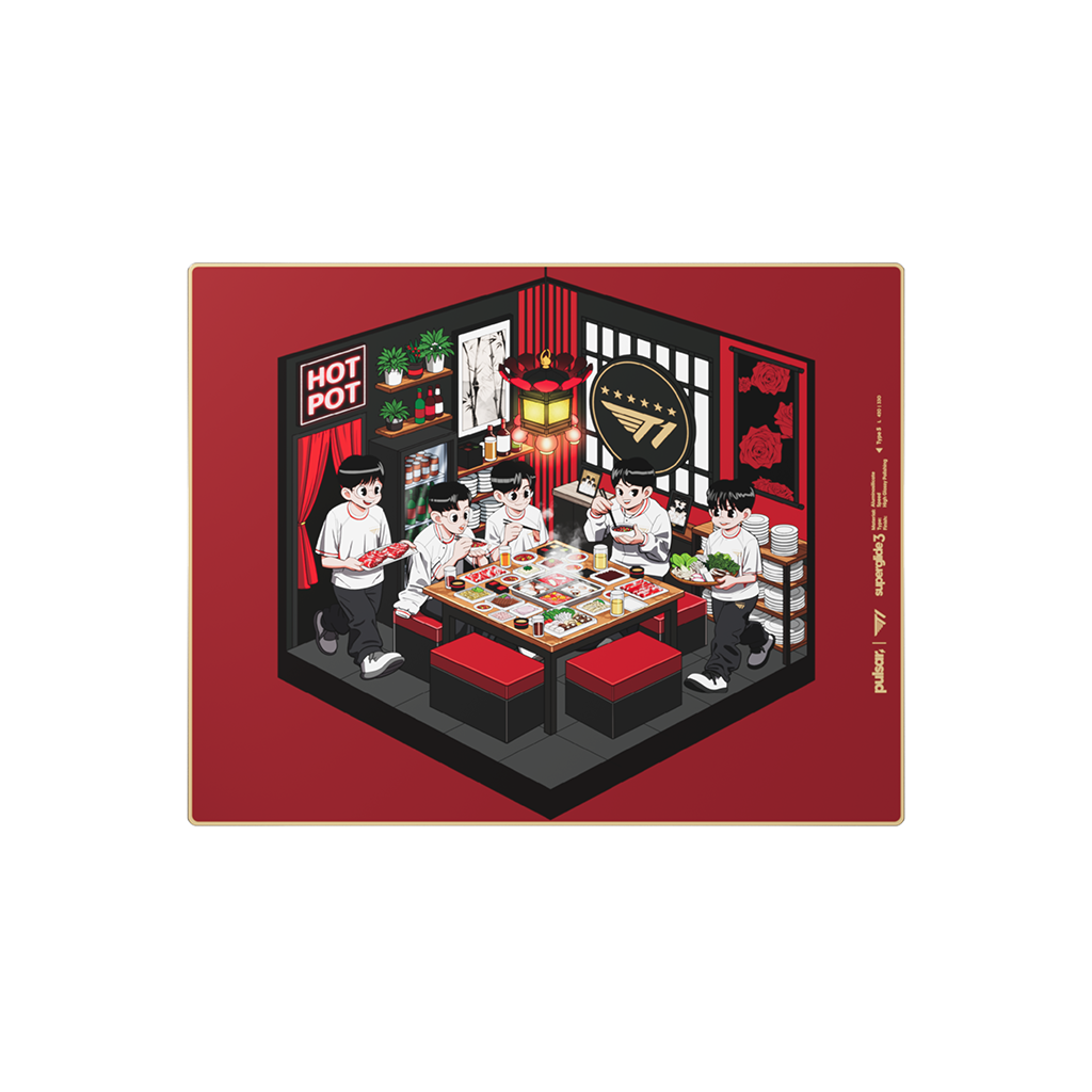 [예약구매 12월 말 발송]슈퍼글라이드3 유리 마우스패드 - T1 Edition by BBKei