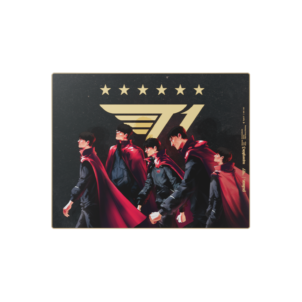 [예약구매 12월 말 발송]슈퍼글라이드3 유리 마우스패드 - T1 Edition Gold Dynasty