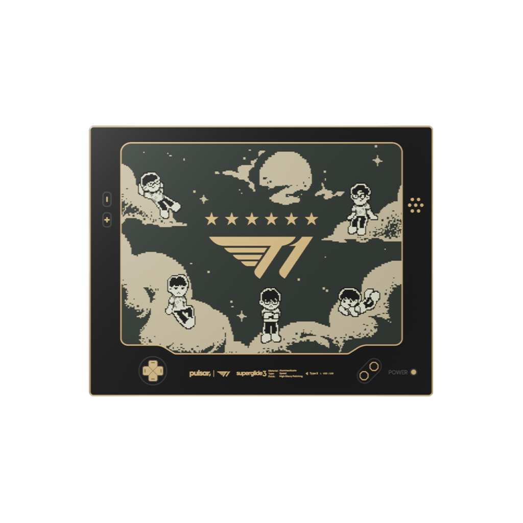 [예약구매 12월 말 발송]슈퍼글라이드3 유리 마우스패드 - T1 Edition Pixel Universe