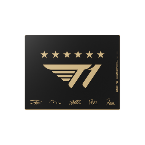 [예약구매 12월 말 발송]슈퍼글라이드3 유리 마우스패드 - T1 Edition Signature Gold