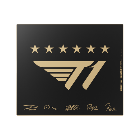 [예약구매 12월 말 발송]슈퍼글라이드3 유리 마우스패드 - T1 Edition Signature Gold